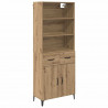 Highboard z szufladą Dąb rzemieślniczy 69,5 x 34 x 180 cm