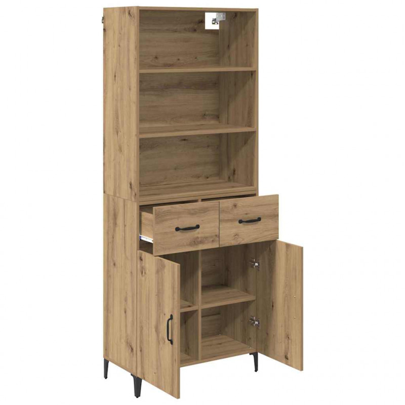 Highboard z szufladą Dąb rzemieślniczy 69,5 x 34 x 180 cm