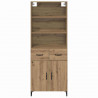 Highboard z szufladą Dąb rzemieślniczy 69,5 x 34 x 180 cm