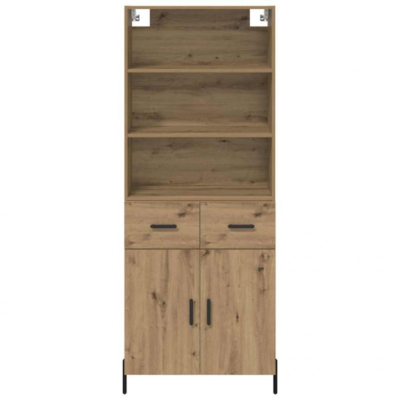 Highboard z szufladą Dąb rzemieślniczy 69,5 x 32,5 x 180 cm