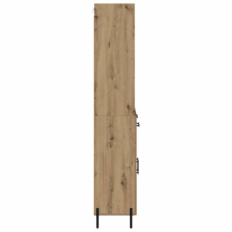 Highboard z szufladą Dąb rzemieślniczy 69,5 x 32,5 x 180 cm