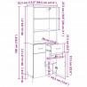 Highboard z szufladą Dąb rzemieślniczy 69,5 x 32,5 x 180 cm