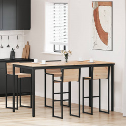 Stół barowy Naturalny 200 x 100 x 105 cm Lite drewno sosnowe