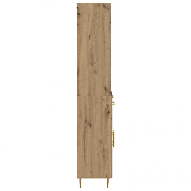 Highboard z szufladą Dąb rzemieślniczy 69,5 x 34 x 180 cm
