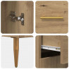 Highboard z szufladą Dąb rzemieślniczy 69,5 x 34 x 180 cm