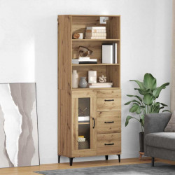 Highboard z szufladą Dąb rzemieślniczy 69,5 x 34 x 180 cm