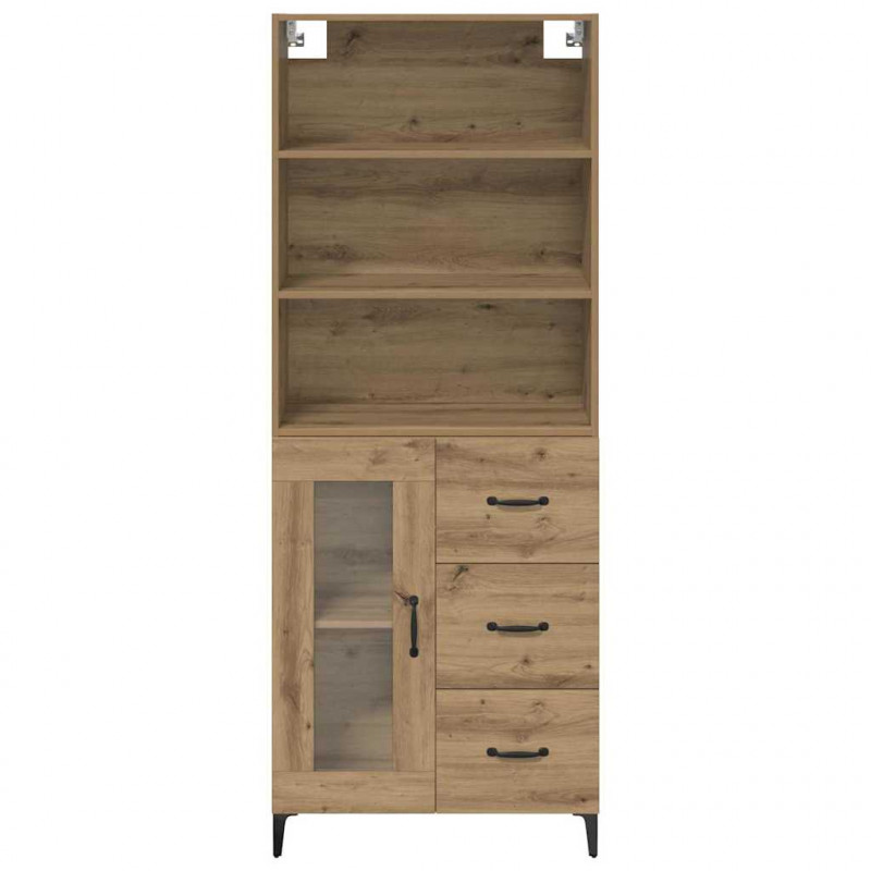 Highboard z szufladą Dąb rzemieślniczy 69,5 x 34 x 180 cm