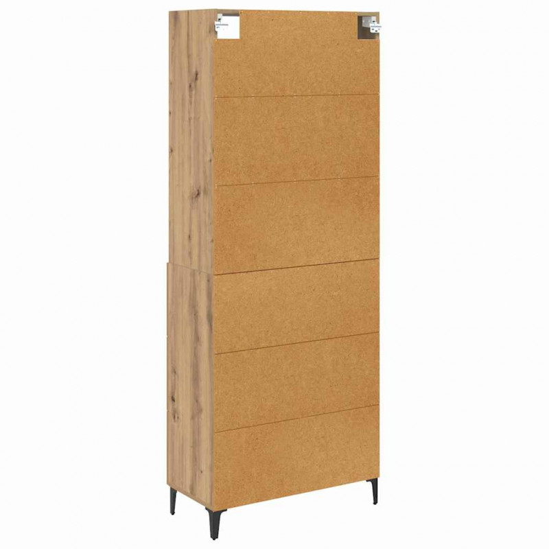 Highboard z szufladą Dąb rzemieślniczy 69,5 x 34 x 180 cm