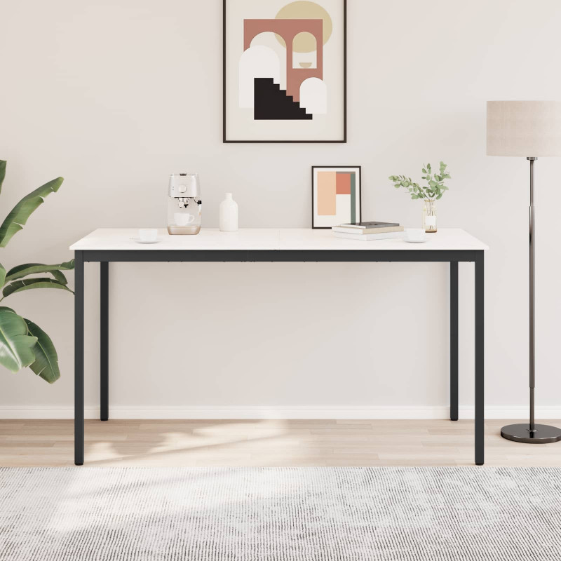 Stół barowy Biały 200 x 100 x 105 cm Lite drewno sosnowe