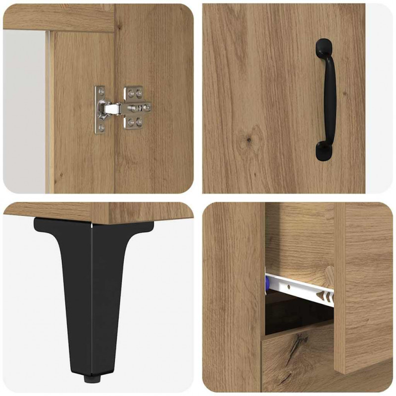 Highboard z szufladą Dąb rzemieślniczy 69,5 x 34 x 180 cm