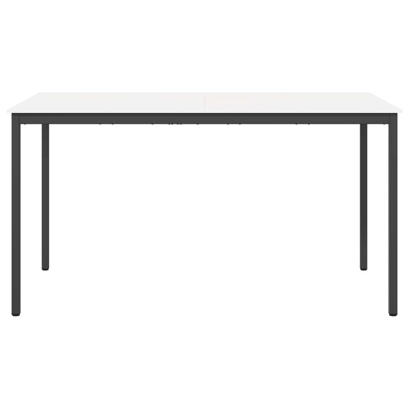 Stół barowy Biały 200 x 100 x 105 cm Lite drewno sosnowe