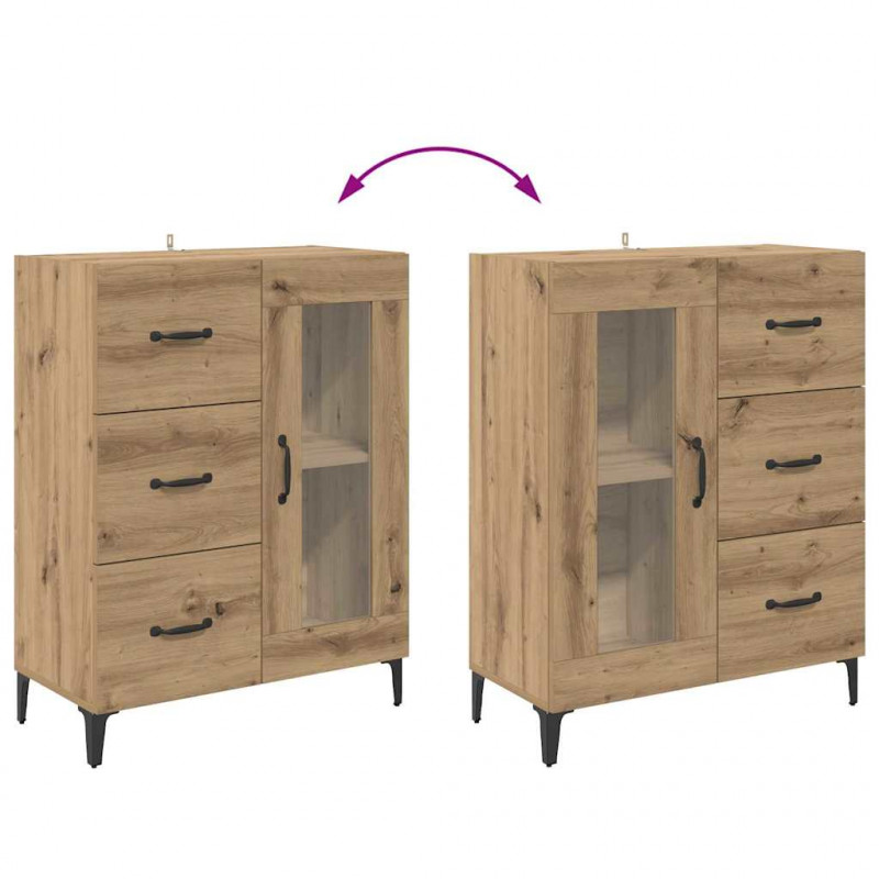 Highboard z szufladą Dąb rzemieślniczy 69,5 x 34 x 180 cm