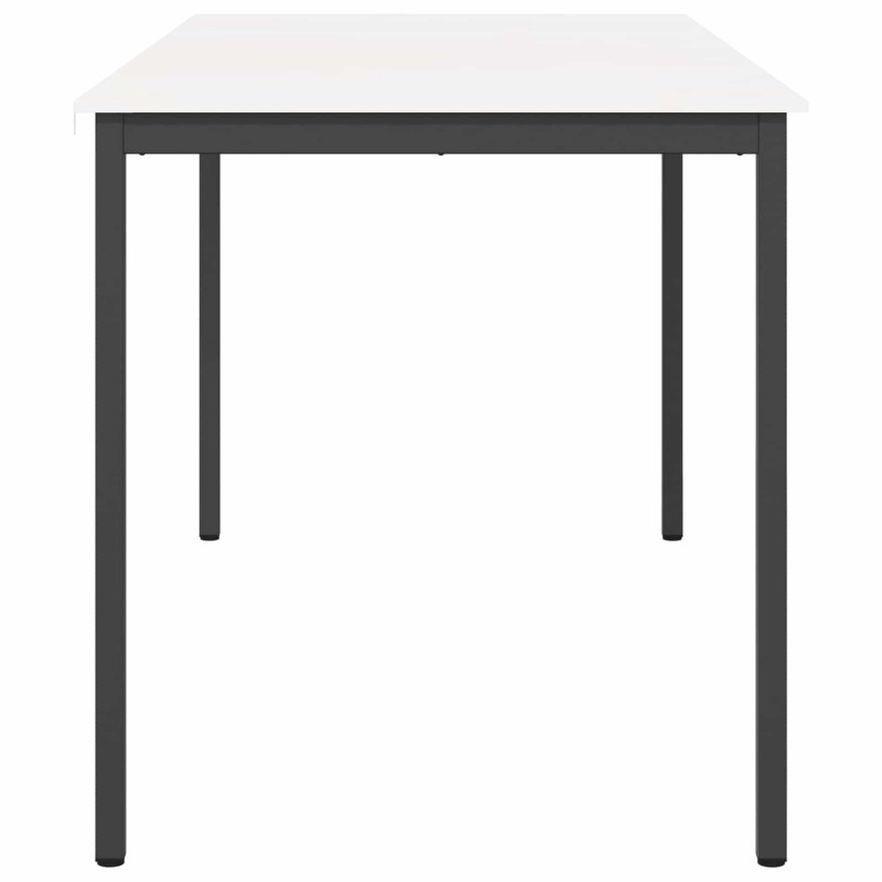 Stół barowy Biały 200 x 100 x 105 cm Lite drewno sosnowe