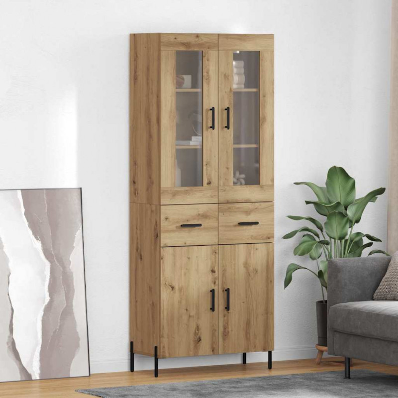 Highboard z szufladą Dąb rzemieślniczy 69,5 x 34 x 180 cm