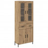 Highboard z szufladą Dąb rzemieślniczy 69,5 x 34 x 180 cm