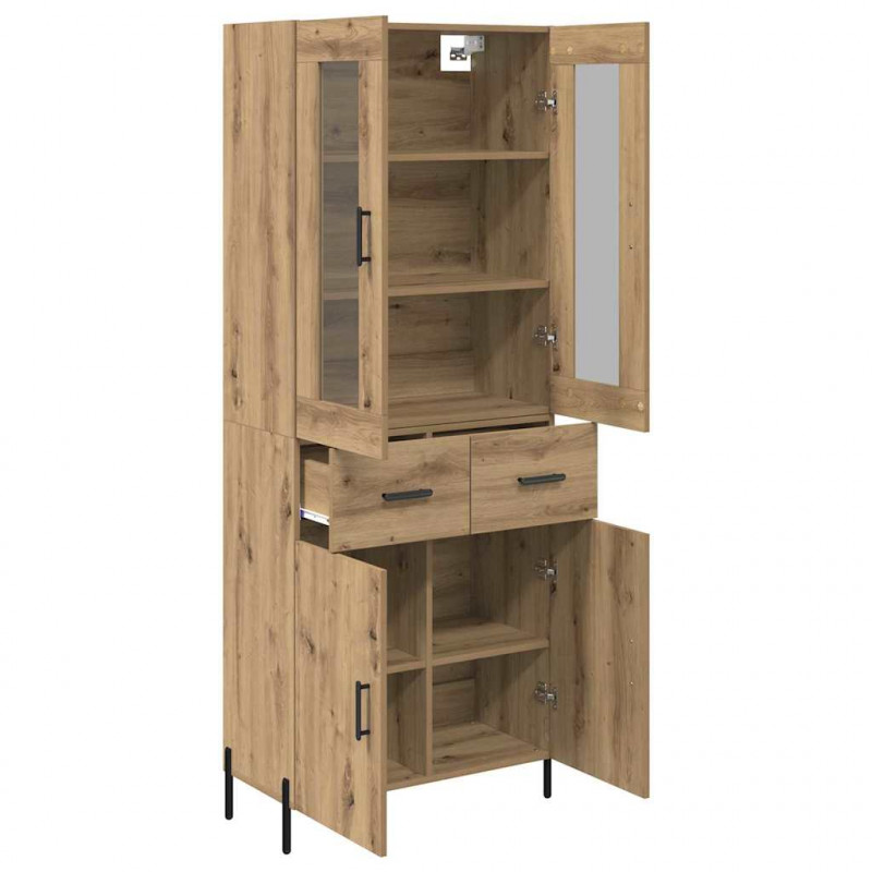 Highboard z szufladą Dąb rzemieślniczy 69,5 x 34 x 180 cm