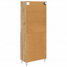Highboard 2 pcs Dąb rzemieślniczy Materiał drewnopochodny