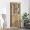 Highboard 2 pcs Dąb rzemieślniczy Materiał drewnopochodny