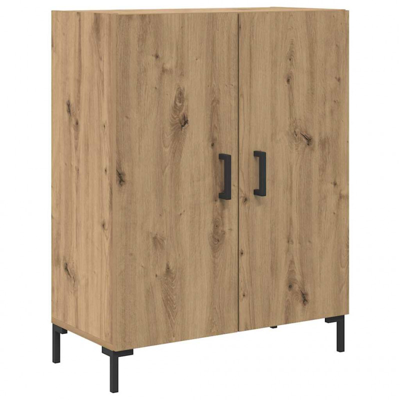 Highboard 2 pcs Dąb rzemieślniczy Materiał drewnopochodny