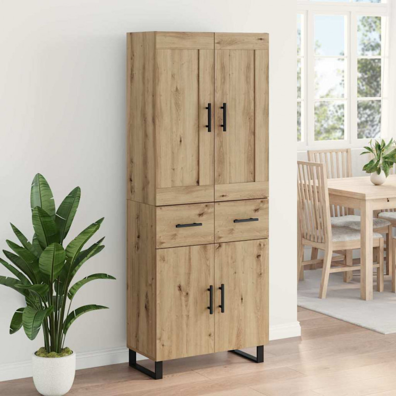 Highboard z szufladą Dąb rzemieślniczy 69,5 x 34 x 180 cm