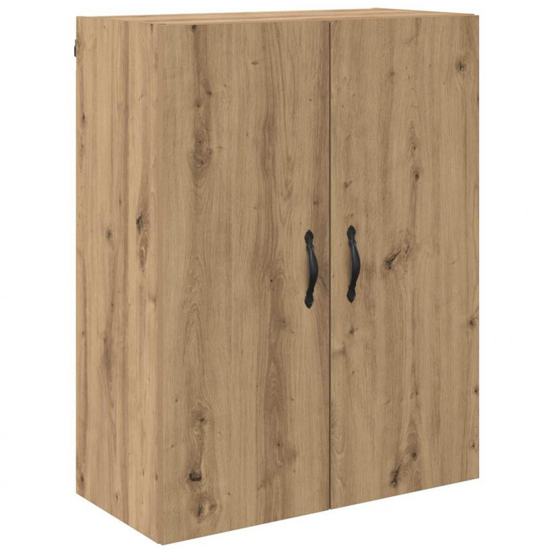 Highboard 2 pcs Dąb rzemieślniczy Drewno inżynieryjne i szkło