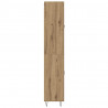 Highboard 2 pcs Dąb rzemieślniczy Drewno inżynieryjne i szkło