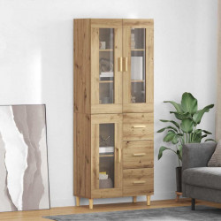Highboard z szufladą Dąb rzemieślniczy 69,5 x 34 x 180 cm