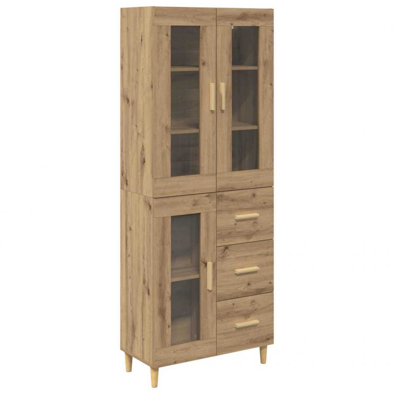 Highboard z szufladą Dąb rzemieślniczy 69,5 x 34 x 180 cm