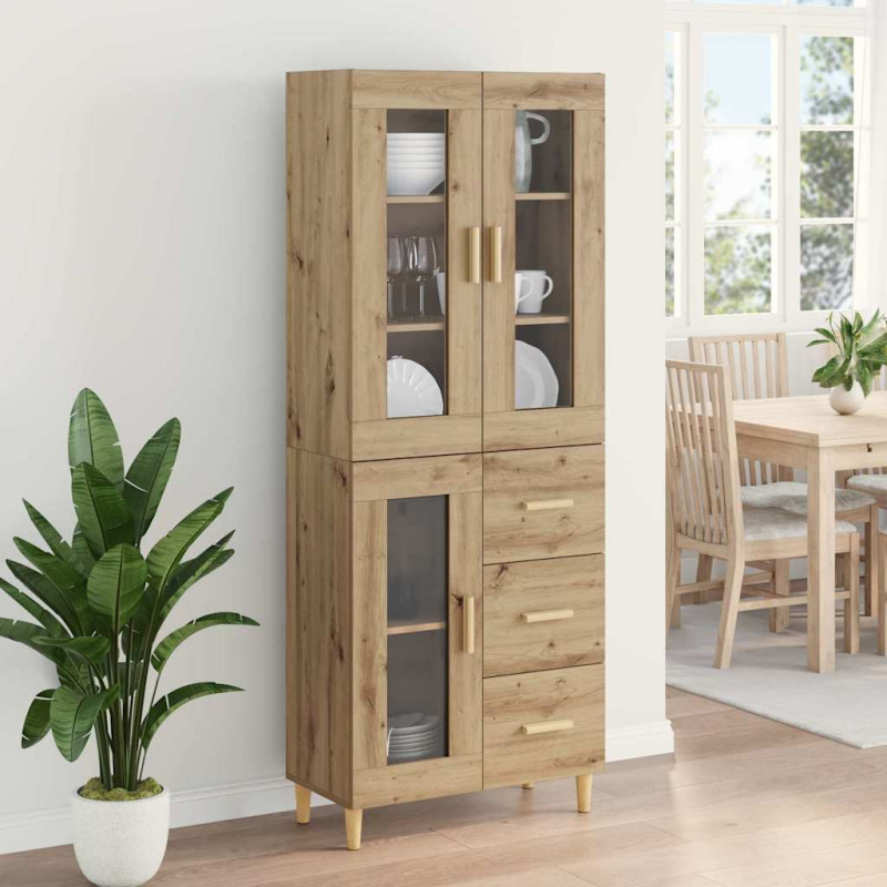 Highboard z szufladą Dąb rzemieślniczy 69,5 x 34 x 180 cm