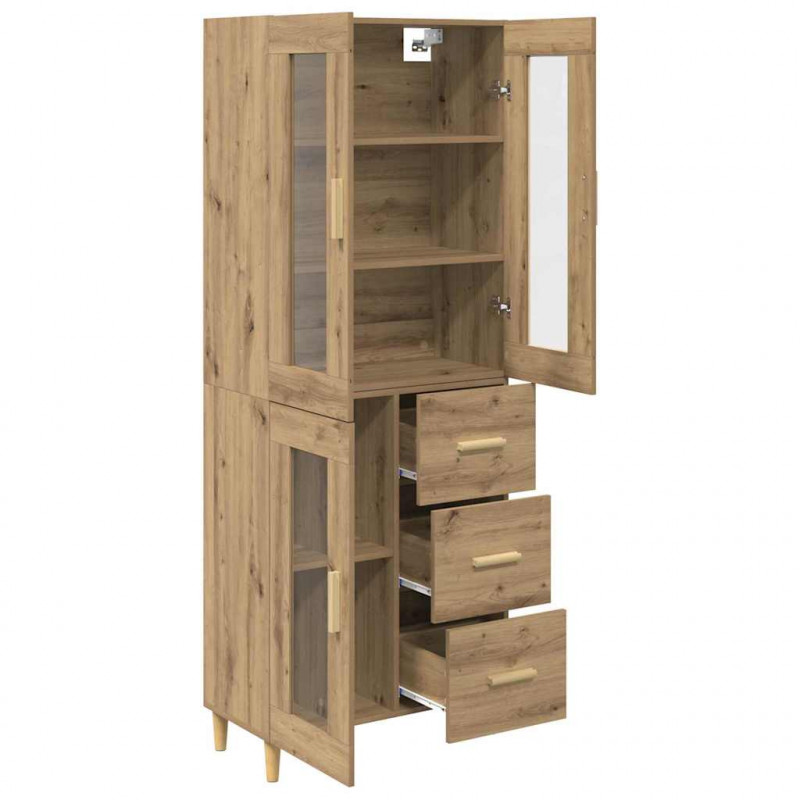 Highboard z szufladą Dąb rzemieślniczy 69,5 x 34 x 180 cm