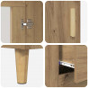 Highboard z szufladą Dąb rzemieślniczy 69,5 x 34 x 180 cm