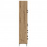 Highboard 2 pcs Dąb rzemieślniczy Materiał drewnopochodny