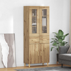 Highboard z szufladą Dąb rzemieślniczy 69,5 x 34 x 180 cm