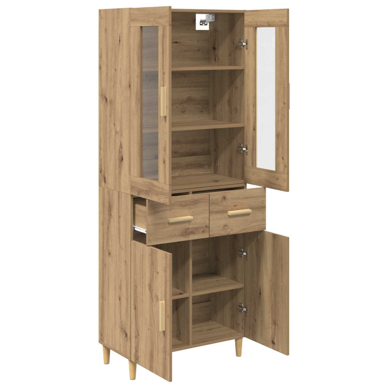 Highboard z szufladą Dąb rzemieślniczy 69,5 x 34 x 180 cm
