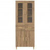 Highboard z szufladą Dąb rzemieślniczy 69,5 x 34 x 180 cm