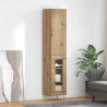 Highboard 2 pcs Dąb rzemieślniczy Materiał drewnopochodny