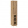 Highboard 2 pcs Dąb rzemieślniczy Materiał drewnopochodny