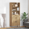 Highboard z szufladą Dąb rzemieślniczy 69,5 x 34 x 180 cm