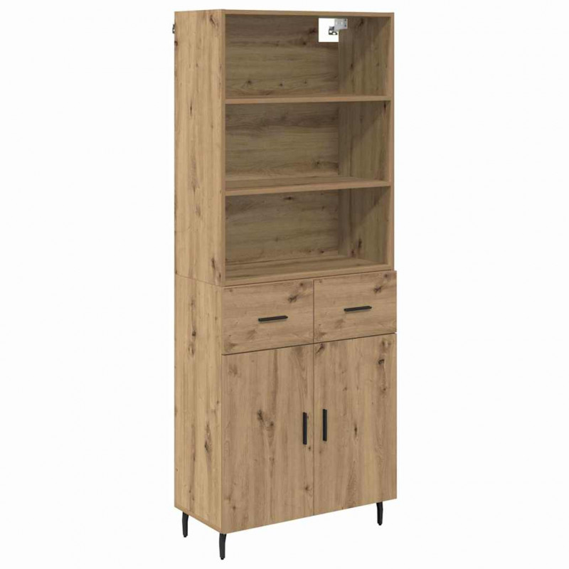 Highboard z szufladą Dąb rzemieślniczy 69,5 x 34 x 180 cm