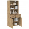 Highboard z szufladą Dąb rzemieślniczy 69,5 x 34 x 180 cm