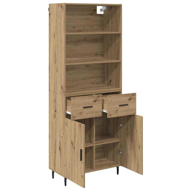 Highboard z szufladą Dąb rzemieślniczy 69,5 x 34 x 180 cm