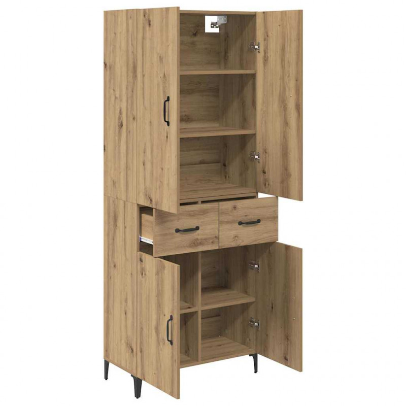 Highboard z szufladą Dąb rzemieślniczy 69,5 x 34 x 180 cm