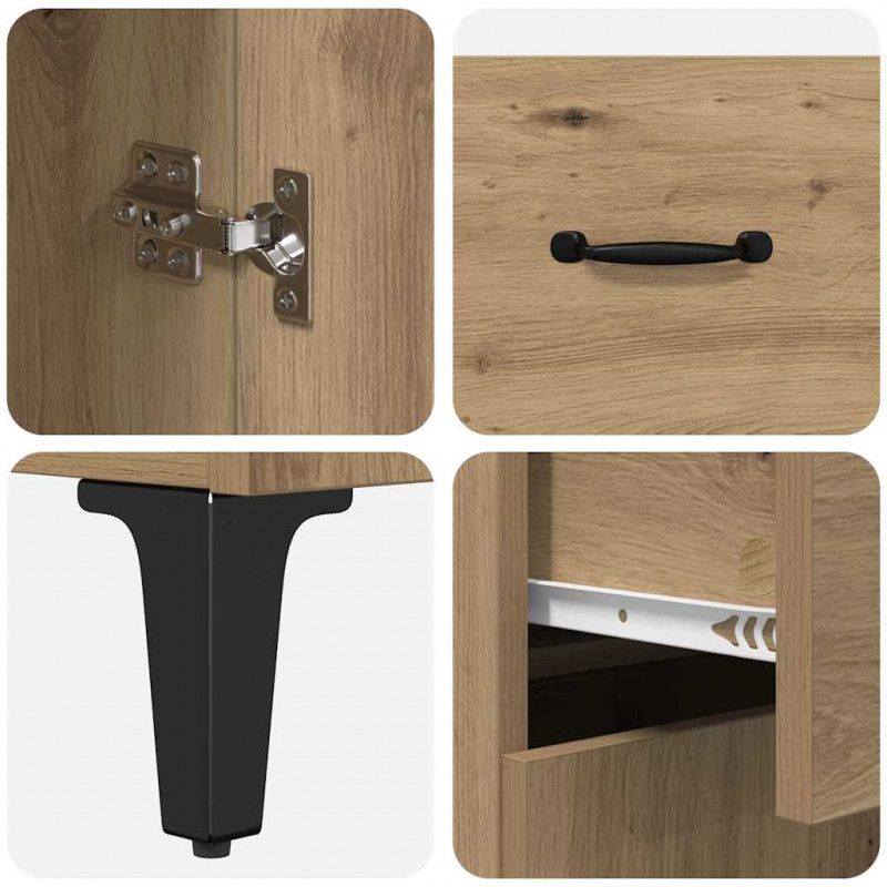 Highboard z szufladą Dąb rzemieślniczy 69,5 x 34 x 180 cm