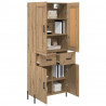 Highboard 2 pcs Dąb rzemieślniczy Materiał drewnopochodny