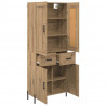 Highboard 2 pcs Dąb rzemieślniczy Materiał drewnopochodny