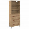 Highboard z szufladą Dąb rzemieślniczy 69,5 x 34 x 180 cm