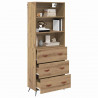 Highboard z szufladą Dąb rzemieślniczy 69,5 x 34 x 180 cm