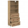 Highboard z szufladą Dąb rzemieślniczy 69,5 x 34 x 180 cm