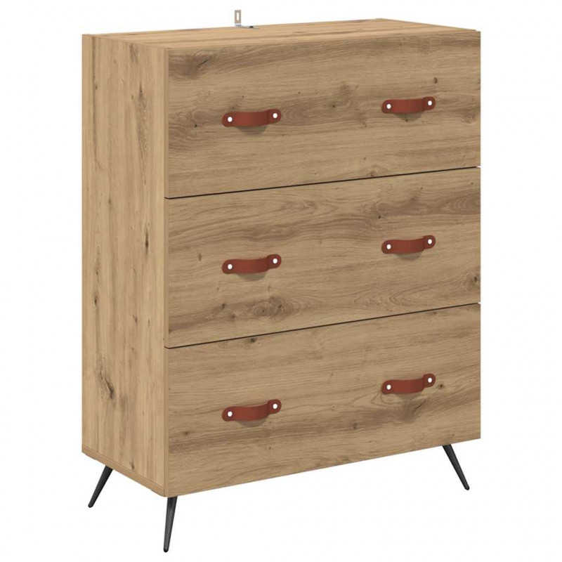 Highboard z szufladą Dąb rzemieślniczy 69,5 x 34 x 180 cm