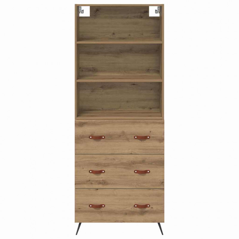 Highboard z szufladą Dąb rzemieślniczy 69,5 x 34 x 180 cm